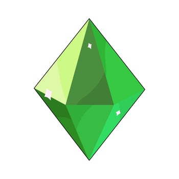 Illustration of Green Gem vector