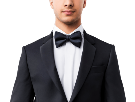 Elegant man in formal attire for special occasion or event png