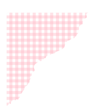 Torn Pink Gingham Washi Tape Sticker - Pastel Journal Element png