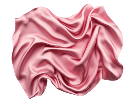 Elegant pink fabric draping for design and decoration purposes png