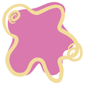a pink and yellow star shaped object png