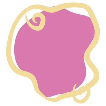 a pink and yellow swirl on a transparent background png