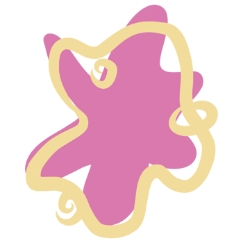 Yellow swirls shape png