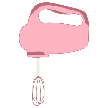 a pink mixer illustration png