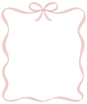 A pink ribbon in a square frame png