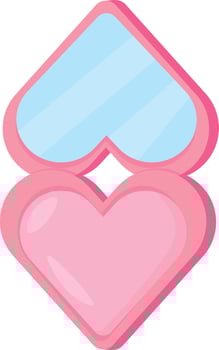 Pink Love Hearts vector