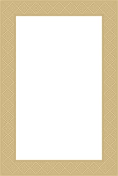 golden square belarusian national ornament frame. Ethnic pattern rectangle of Slavic peoples, Russian, Ukrainian, Serb, Bulgarian vector