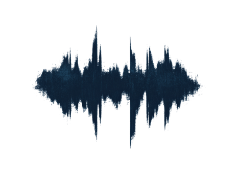 Sound wave artistic design for music and audio projects png