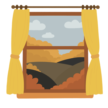 Window Autumn Landscape png