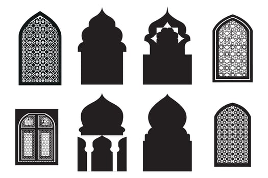 Decorative Eastern Arch Element vector