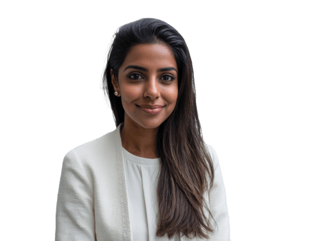 An indian woman in a white blazer png
