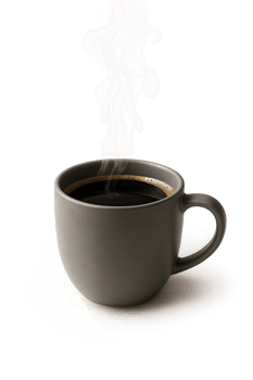 Ceramic Coffee Cup with Black Coffee png