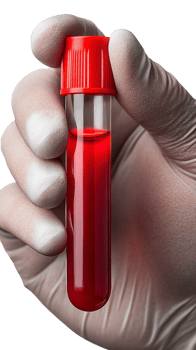 A person holding a red liquid in their hand png