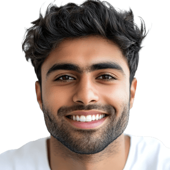A man with a beard and white shirt png