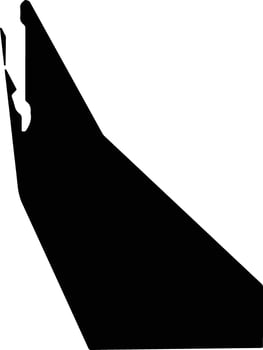 Mizumaki Japan silhouette map vector