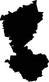 Mocorito Mexico silhouette map vector