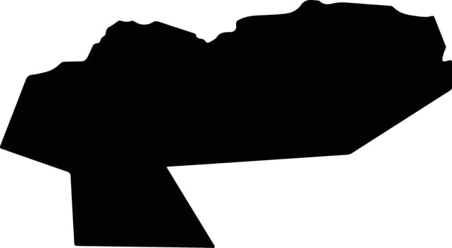 Montalegre Portugal silhouette map vector