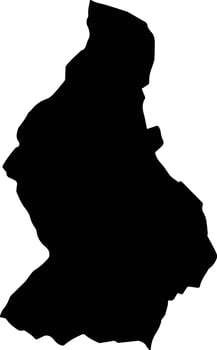 Motavita Colombia silhouette map vector