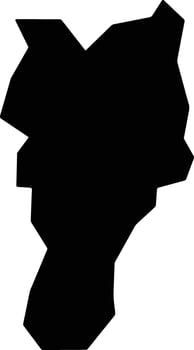 Motegi Japan silhouette map vector