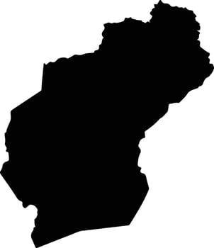 Municipio Murra Nicaragua silhouette map vector