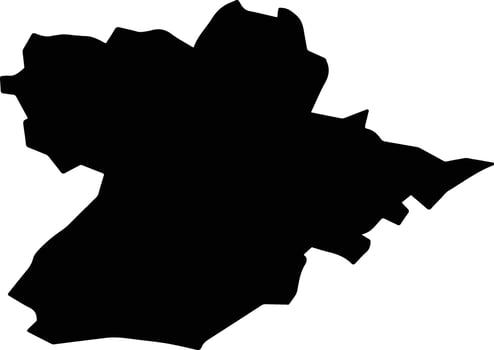 Murska Sobota Slovenia silhouette map vector