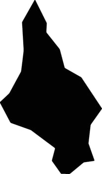 Nakifuma Uganda silhouette map vector