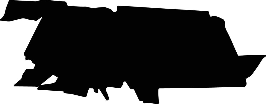 NEGRILESTI Romania silhouette map vector