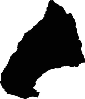 Nesodden nor Norway silhouette map vector