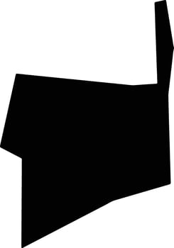 Newton Square Jamaica silhouette map vector