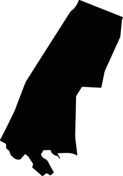 Ngerusar Palau silhouette map vector