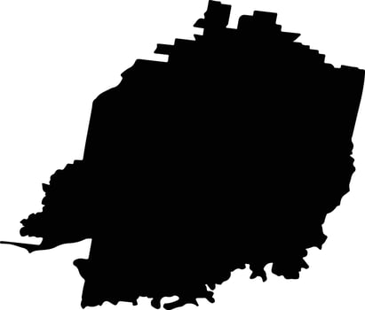 Nillumbik Australia silhouette map vector