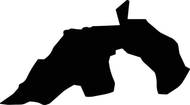 Nioro Mali silhouette map vector