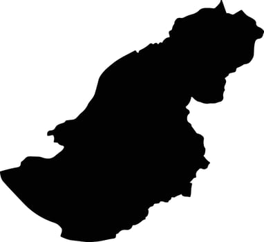 Nonghed Laos silhouette map vector