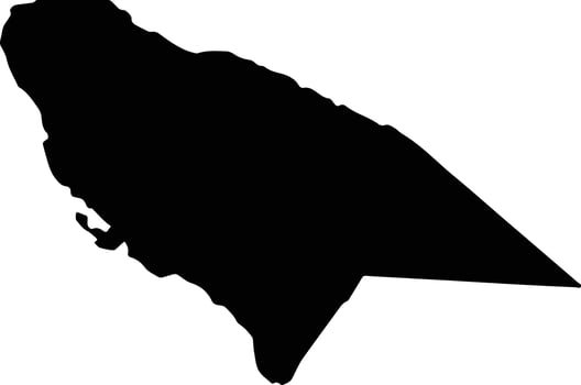 North Malaita Solomon Islands silhouette map vector