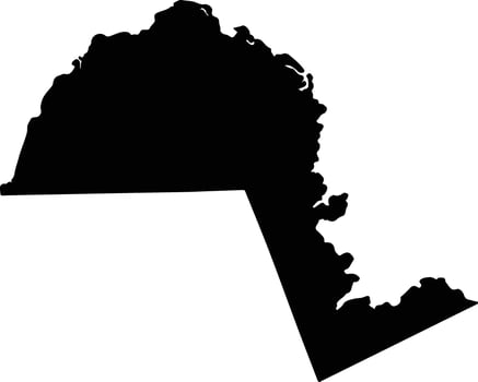 North New Georgia Solomon Islands silhouette map vector