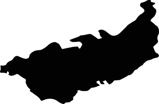 NOSLAC Romania silhouette map vector