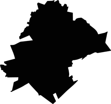 Nuevo Ideal Mexico silhouette map vector