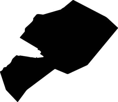 Ogimi Japan silhouette map vector