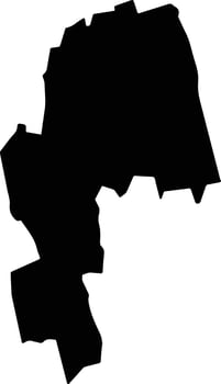 Ol Jorok Kenya silhouette map vector
