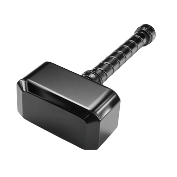 Black Metal Hammer 3D Render Powerful Tool Strong Weapon, png