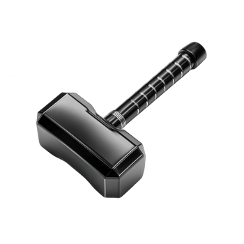 Sleek Black Hammer Powerful Weapon Mythological Artifact png
