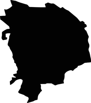 ONICENI Romania silhouette map vector