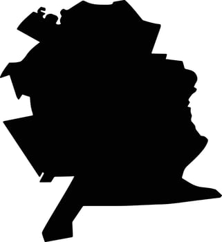 OPORELU Romania silhouette map vector