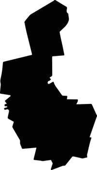 Oquitoa Mexico silhouette map vector
