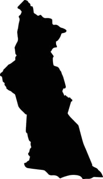 Orica Honduras silhouette map vector