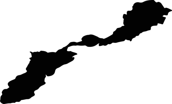 ORLAT Romania silhouette map vector