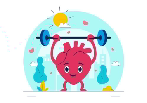 World Heart Day Art Showing Cardiovascular Health and Preventive Medicine on 29 September vector