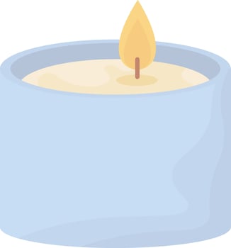 Blue Jar Candle vector