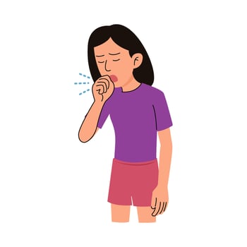 tuberculosis disease. TB infection concept. woman weight loss vector