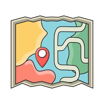 illustration of Maps vector